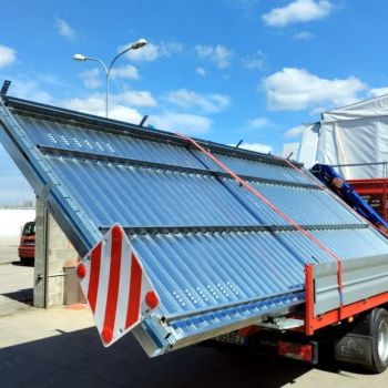 basculante zincata su camion